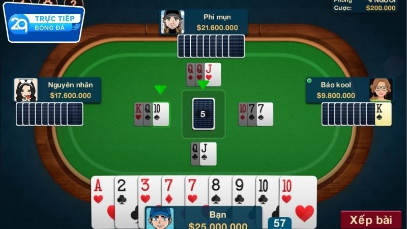 Game bài 2Q đa dạng dễ chơi ăn thưởng 3 Các game bài phổ biến tại 2Q